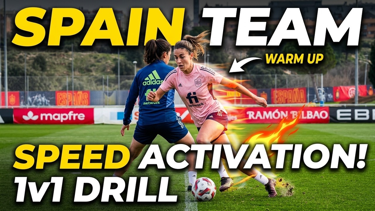 🎯Fitness Warm UP With the Ball + Speed Activation 1v1 / Spain