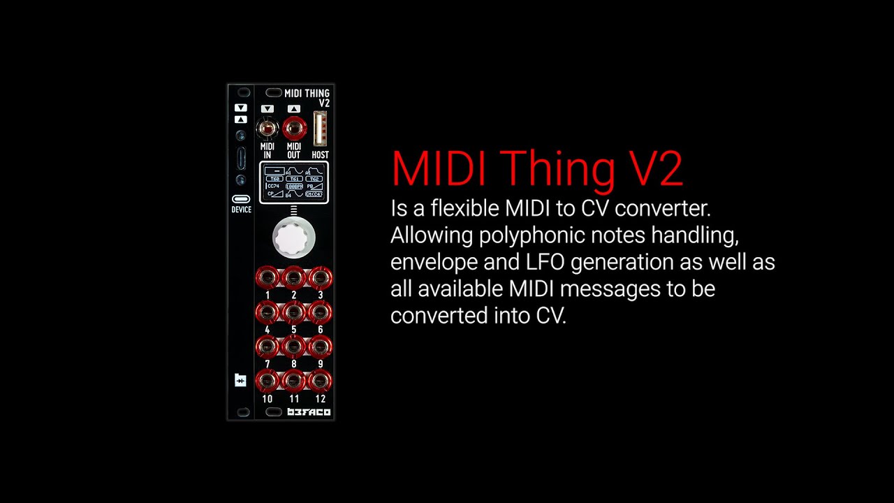 MIDI Thing V2 features + VCV Rack Bridge