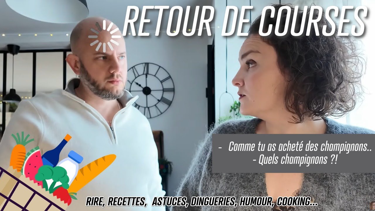 [. RETOUR DE COURSES .] [...] Comme tu as achet&eacute; des champignons.. - Quels champignons ?! 🥰 ❤️