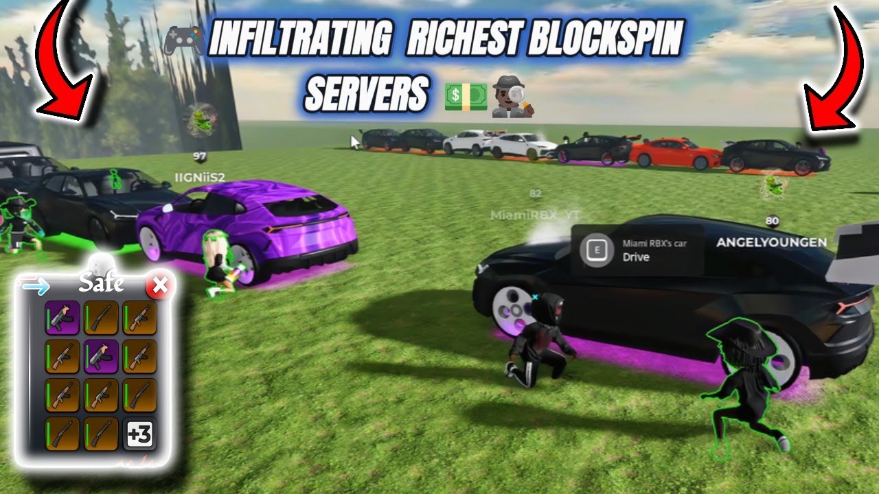 👜💰Roblox BlockSpin: Looting the Most Lavish Servers!🏦 🔥