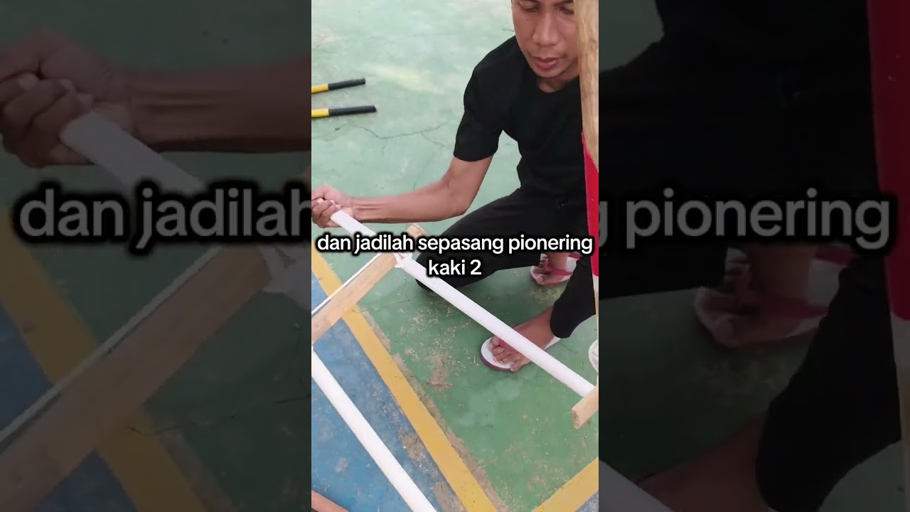 Membuat gapura sederhana dari toya pramuka