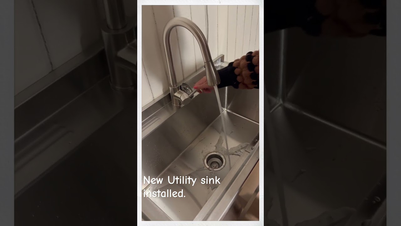 New utility sink installed in the new digs. #smallbusiness 😁