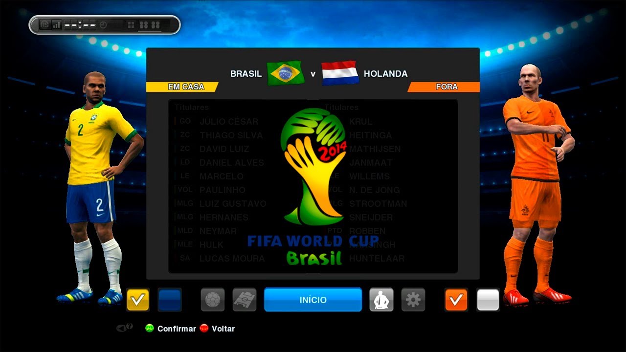 PES 2013 - Copa do Mundo da FIFA Brasil 2014 - Brasil x Holanda