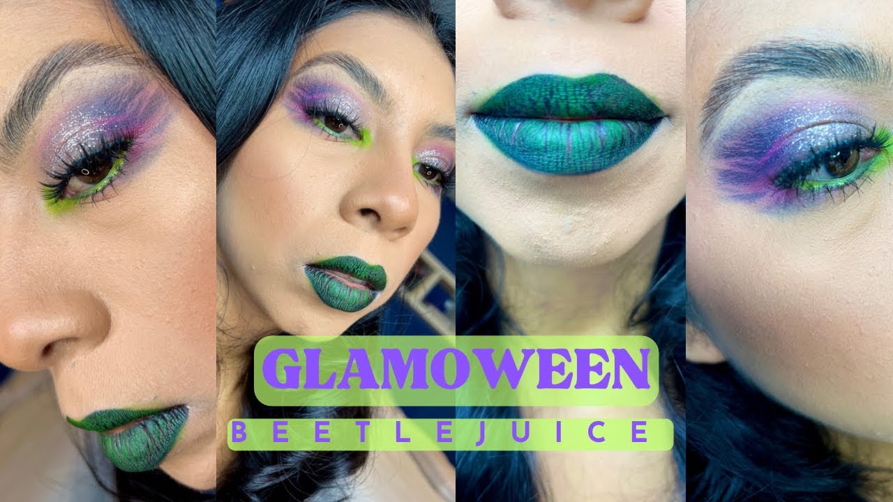 GLAMOWEEN | GLAM BEETLEJUICE HALLOWEEN MAKEUP TUTORIAL | Tiffanycherre