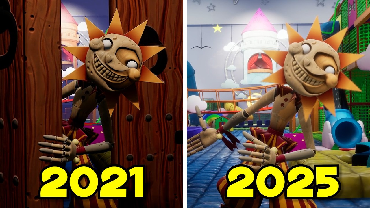 FNAF: Security Breach 2021 Vs 2025 Comparison & Showcase
