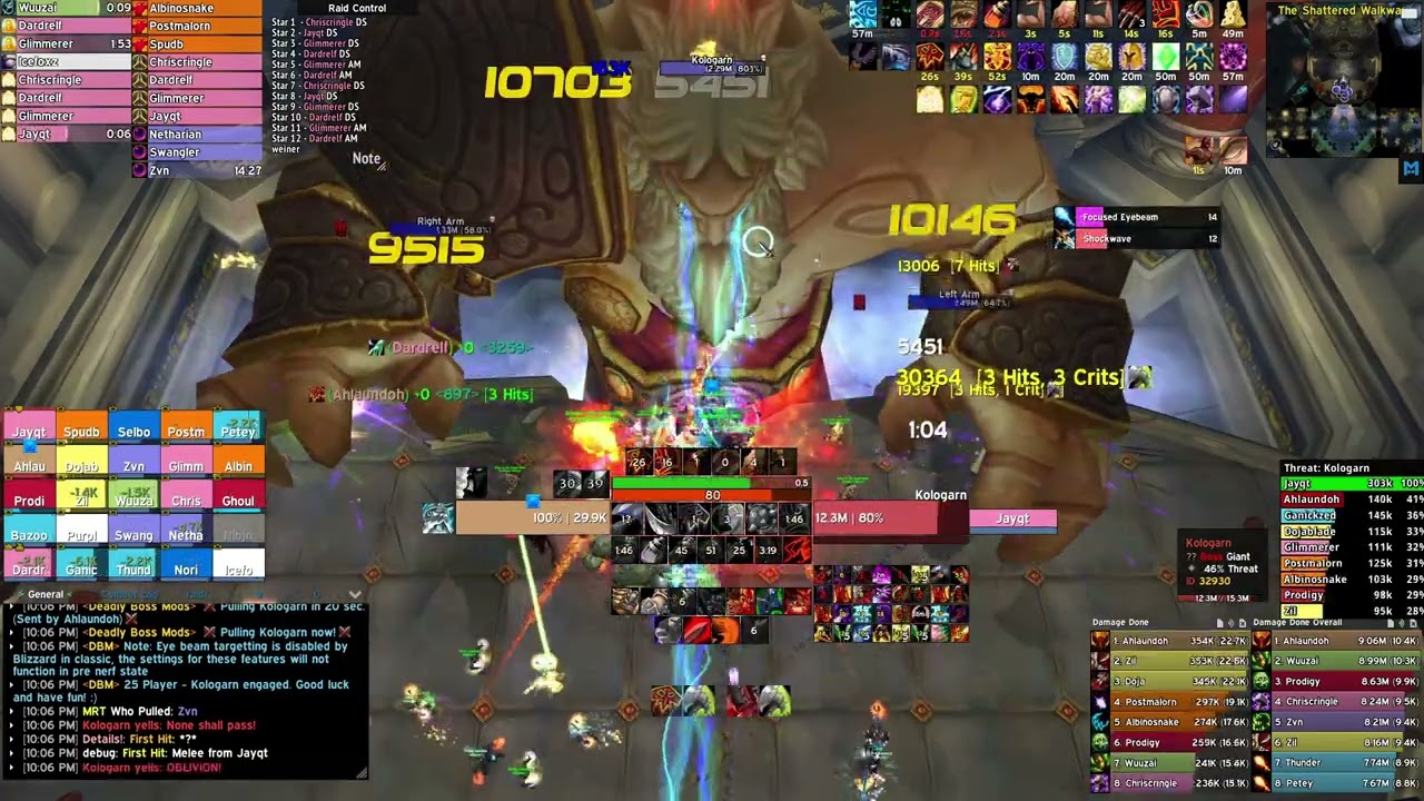 INSANE TECH! #1 World DPS All Classes Kologarn | Wrath of the Lich King Fury Warrior