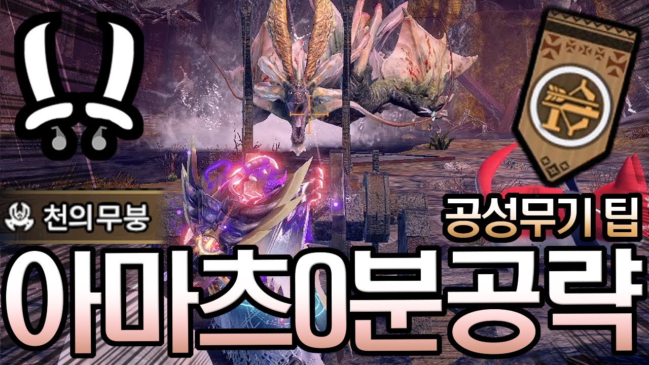 [MHR:Sunbreak] 천의무붕과 공성 팁, 아마츠마가츠치 0분침 쌍검 공략 (mhrsb dual blades 04:42)
