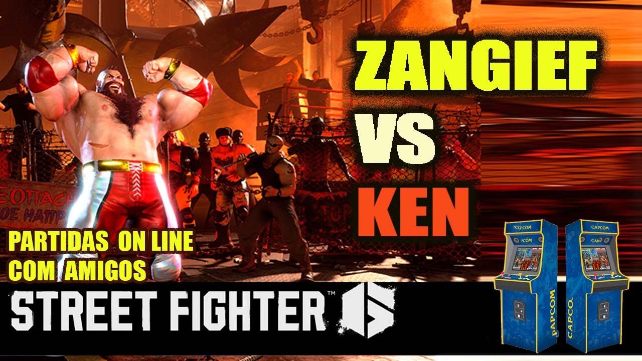STREET FIGHTER 6 - ZANGIEF x KEN  SF6- PARTIDAS  CASUAIS COM AMIGOS.
