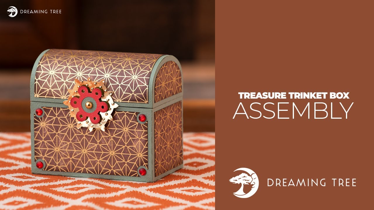 SVG File - Treasure Trinket Box - Assembly Tutorial (For Cricut, Silhouette, and ScanNCut)