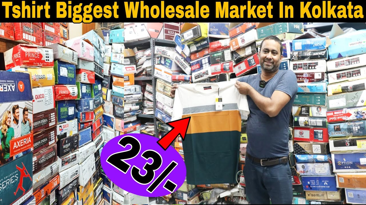 Biggest Tshirt, Shirt Wholesale Market In Kolkata | Mens Garments Kolkata Biggest Wholesaler ||