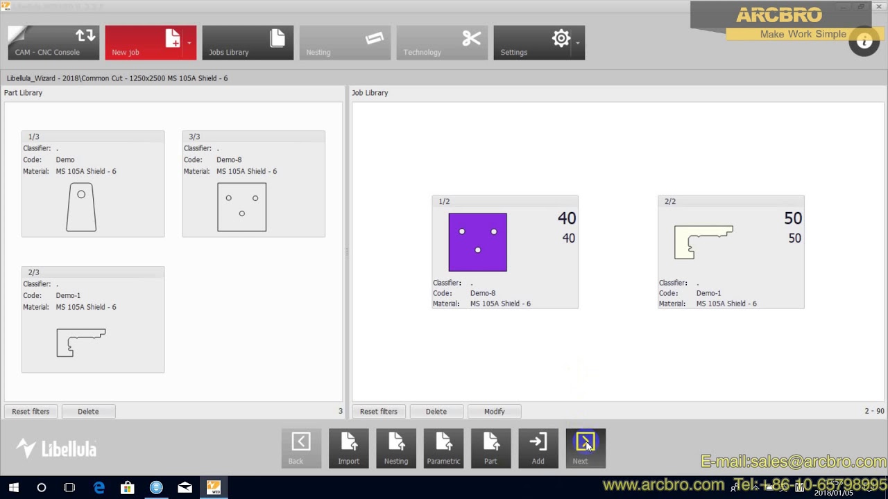 ARCBRO Software   26 Generating the NC file