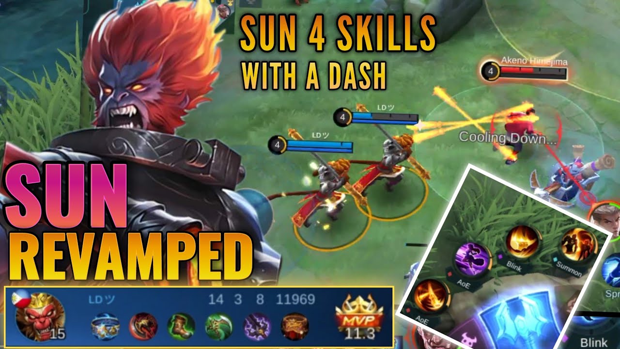 Revamped Sun is Insane!! | Sun Best Build | Sun Has Now 4 Skills - MLBB