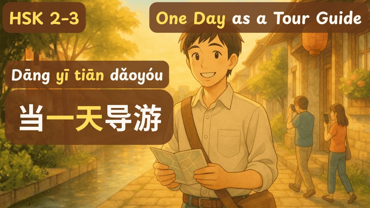One Day as a Tour Guide | 当一天导游 - Dāng yī tiān dǎoy&oacute;u | Chinese Podcast | HSK 2 - 3