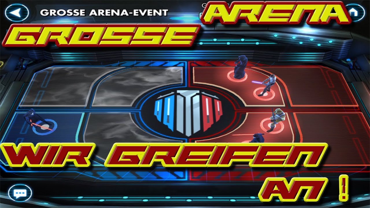 Große Arena Angriffsphase - Offensivteams sinnvoll verteilen | SWGOH Deutsch