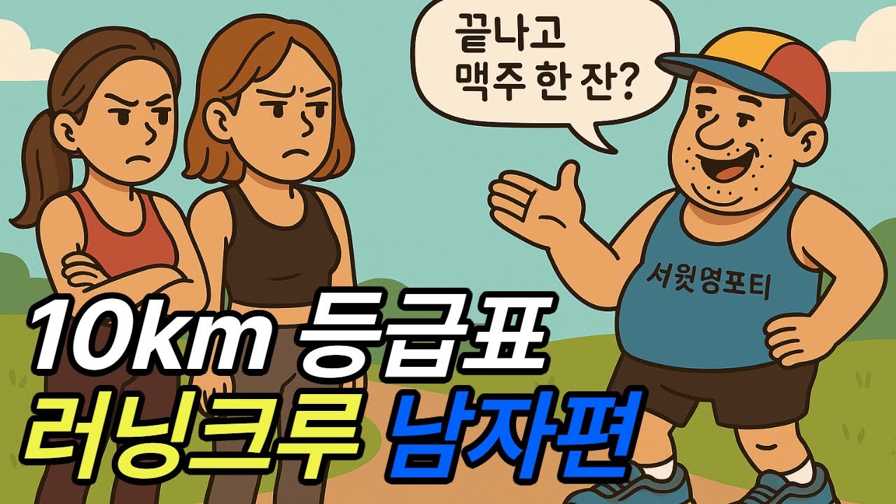 10km 등급표 러닝크루 남자편