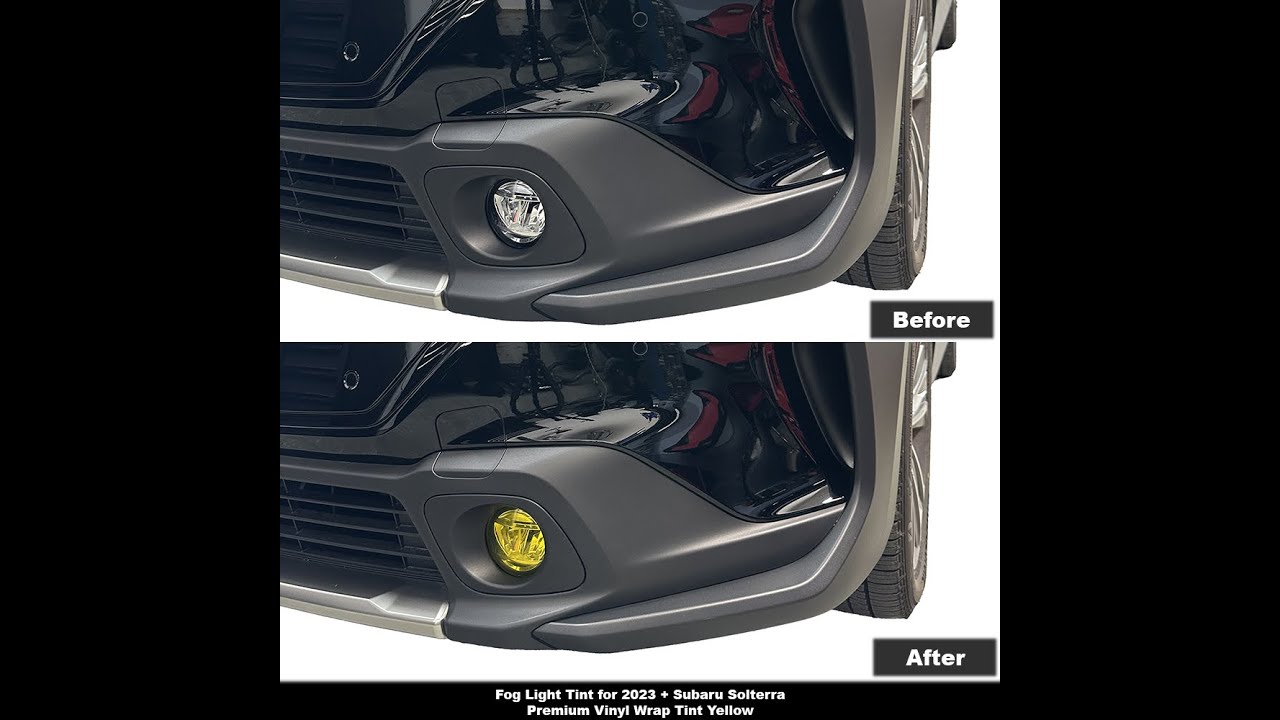 Crux Moto Fog Light Tint install for 2023 + Subaru Solterra