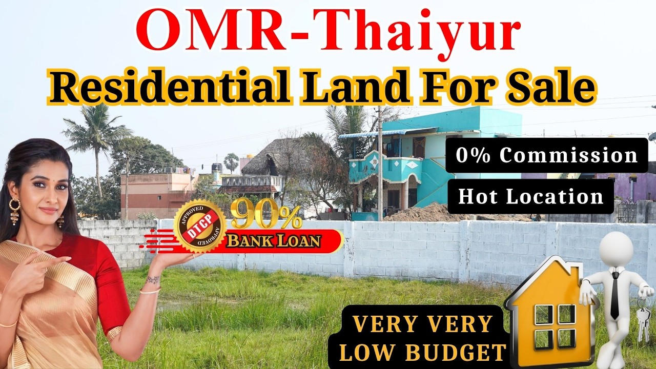 OMR-Thaiyur Low Price Residential Plots | DTCP Approved | Residential Area #omrplots#chennai plot