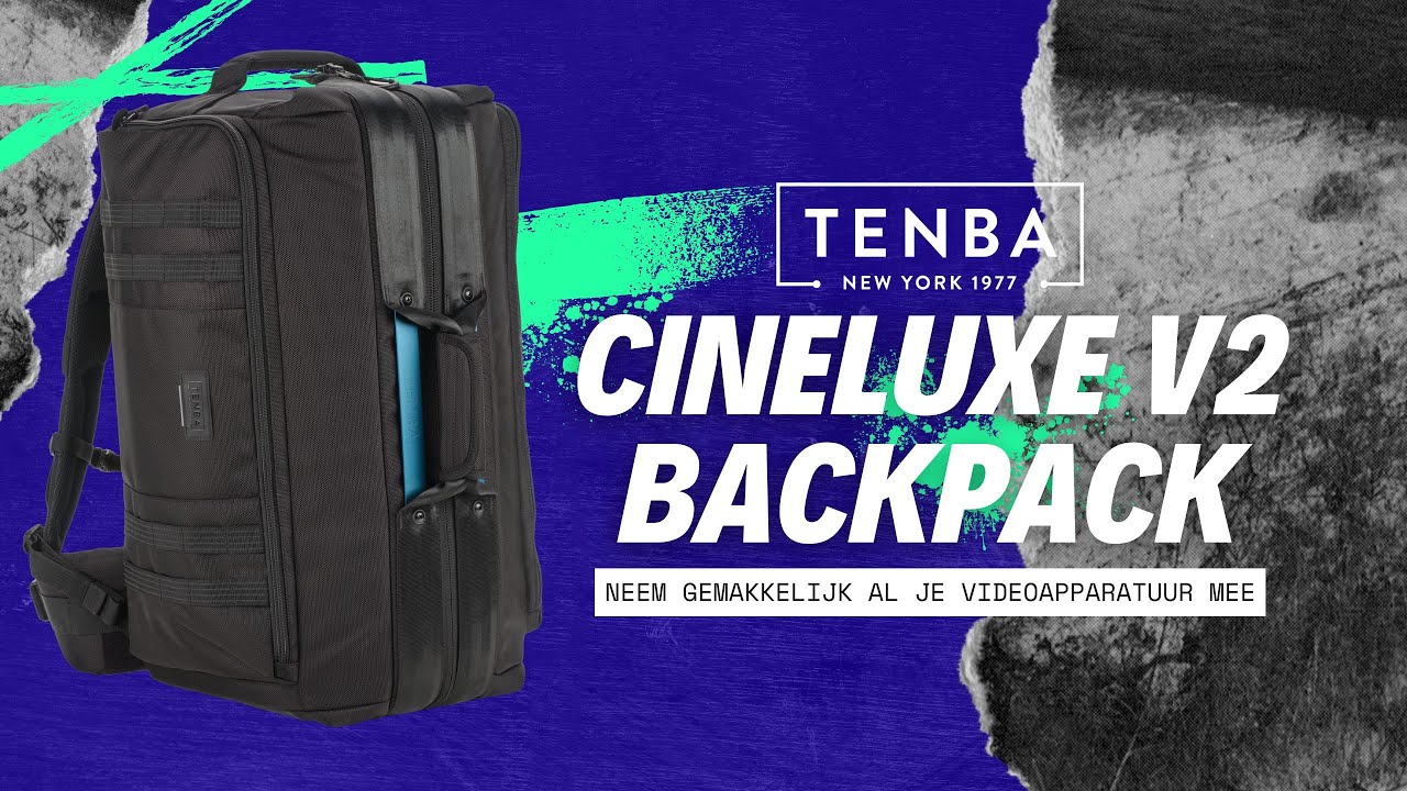 Neem al je video apparatuur mee met deze Tenba Cineluxe V2 backpack