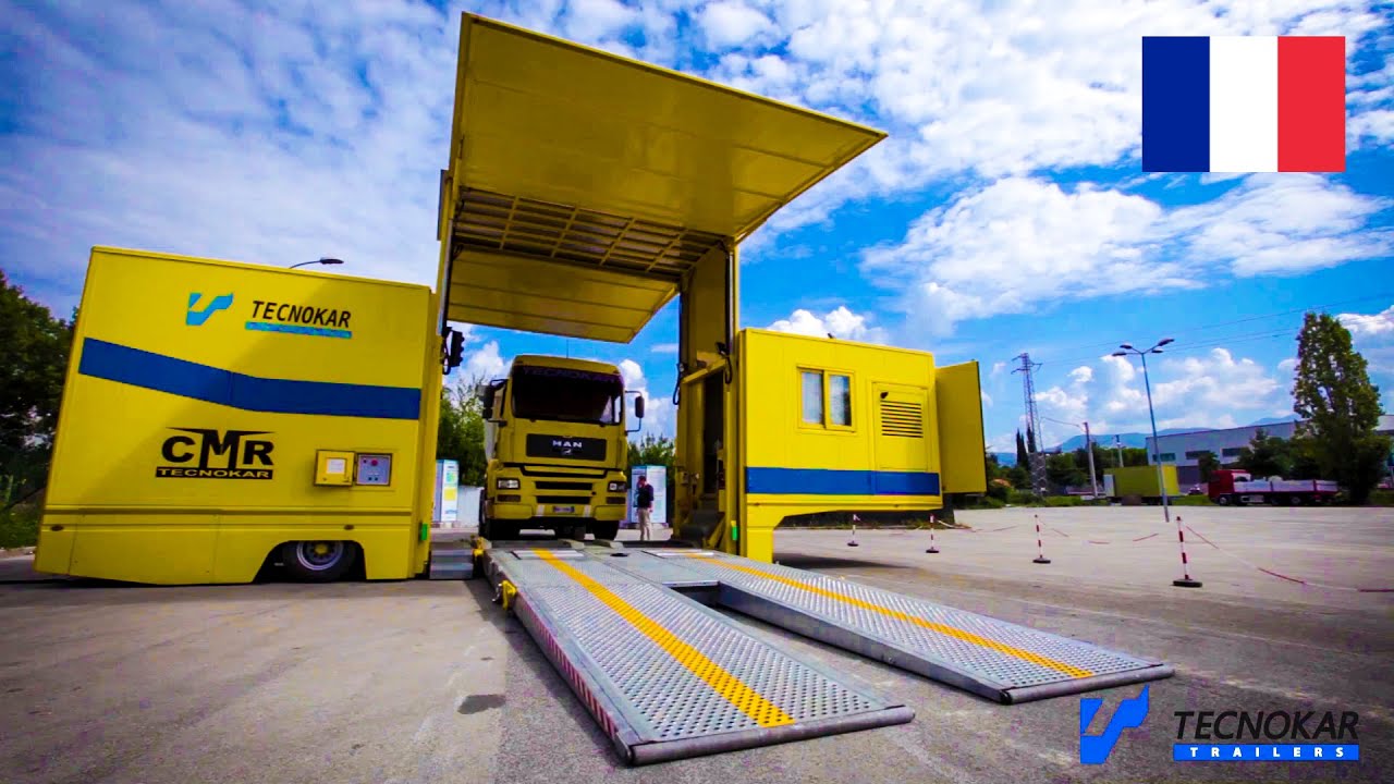 Semi-remorque Centre Mobile d’Expertise et de Contrôle Technique de véhicules CMR Tecnokar Trailers