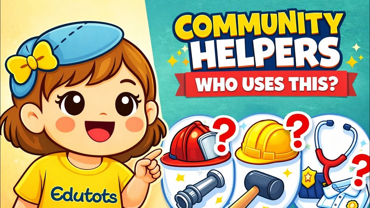 Community Helpers for Kids 👨‍⚕️👩‍🚒 | Tools & Equipment | Guess Who Uses It? | EVS,Who Uses This Tool