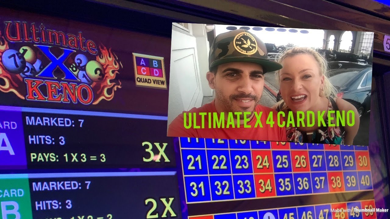 Four Card Keno Ultimate X & Super Times Pay Keno