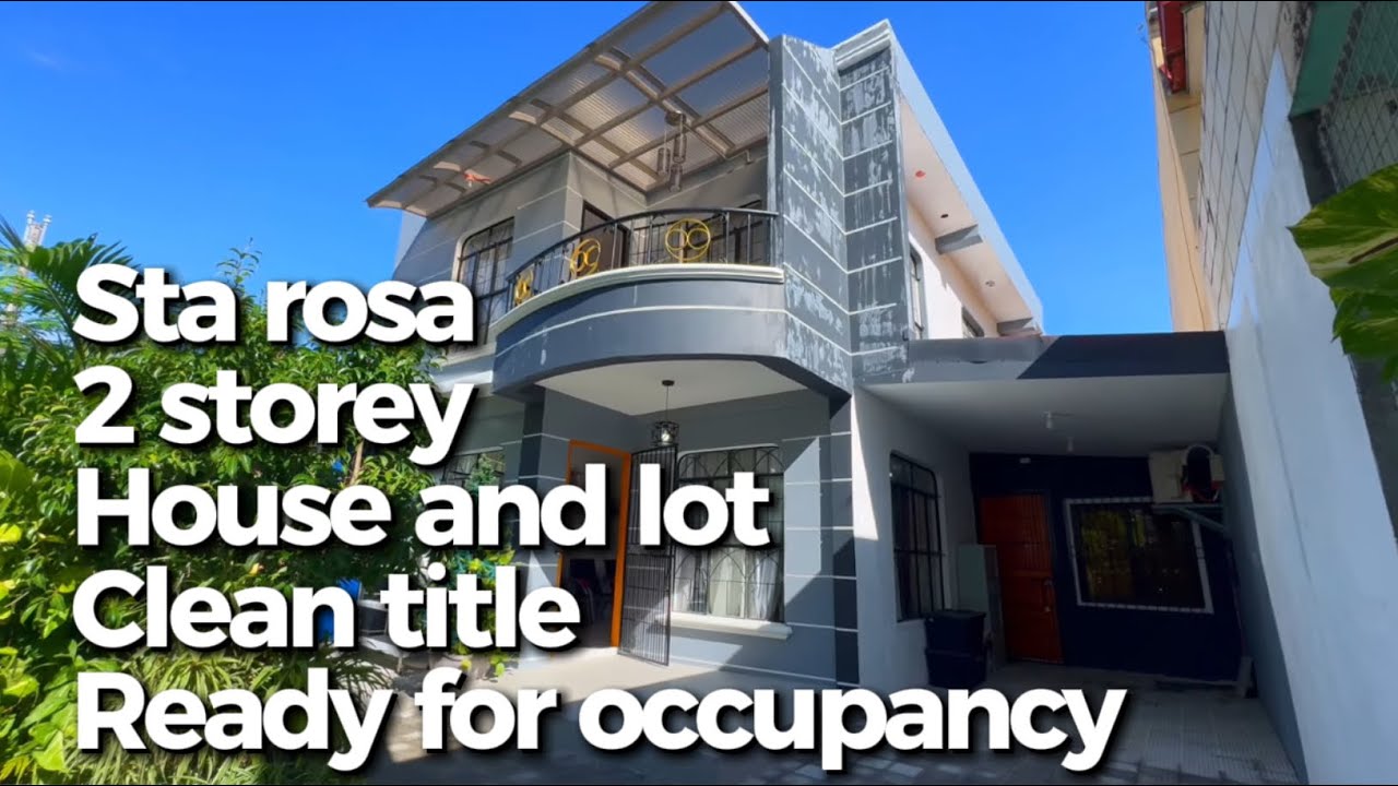 V-A207-25 Sta rosa laguna House and lot 3 bedrooms clean title ready for occupancy