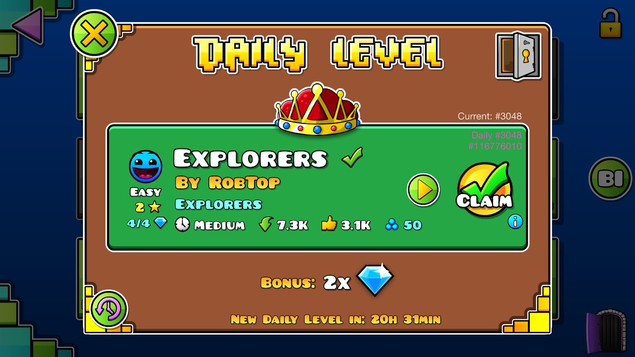 EXPLORERS by ROBTOP [EASY 2 STARS] [DAILY LEVEL #3048 APRIL FOOLS]
