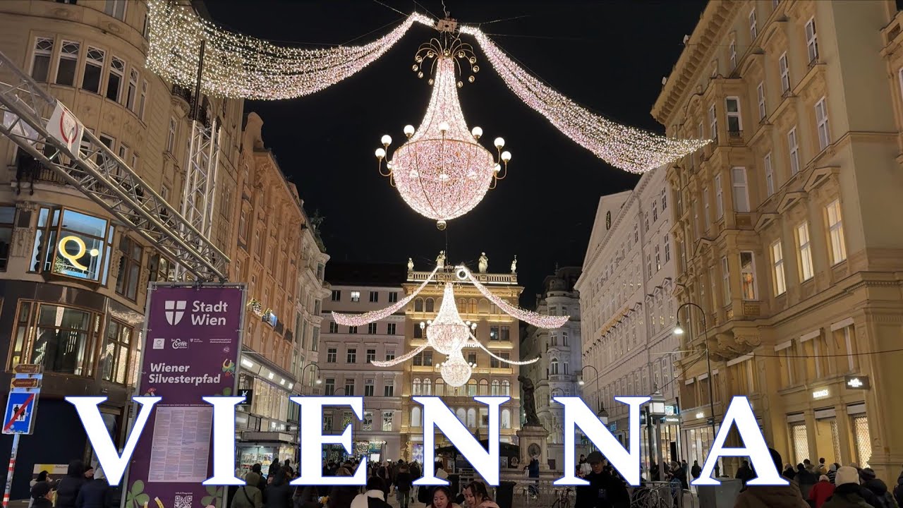 Vienna, Austria - December Walking Tour, Amazing Christmas Lights