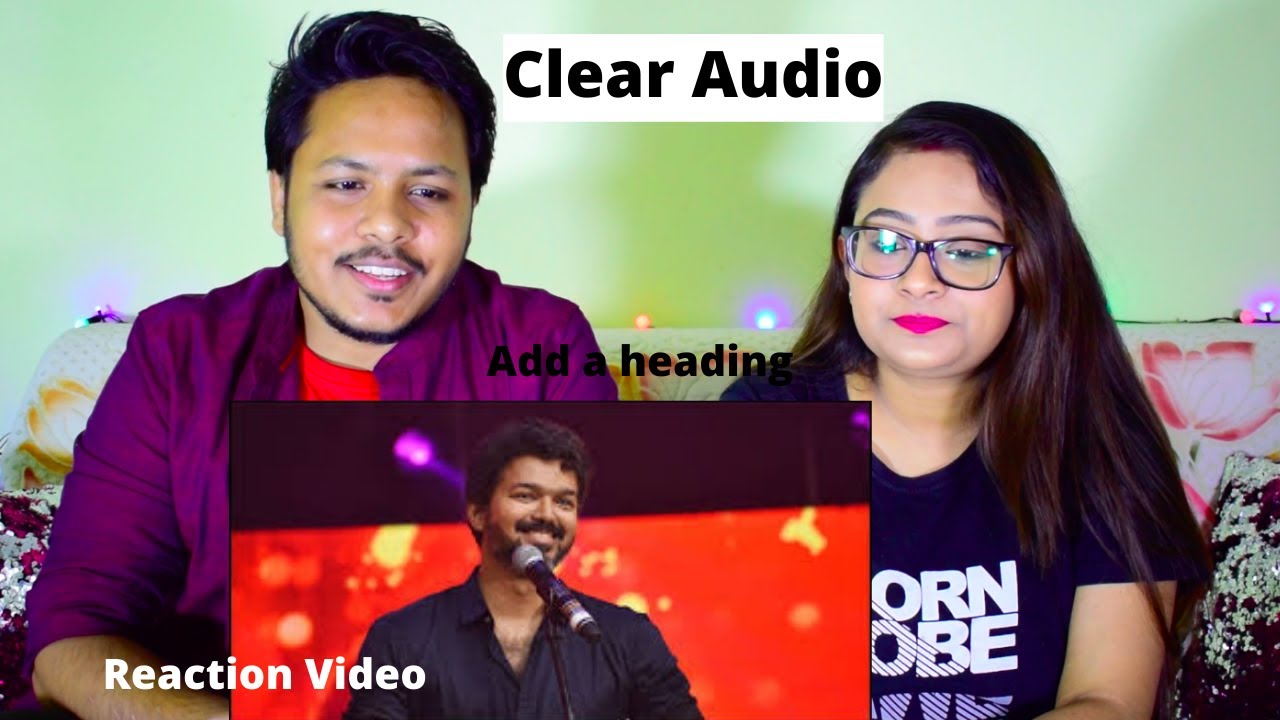 [BGM Clear ] Thalapthy Vijay Speech At Bigil Audio Launch |