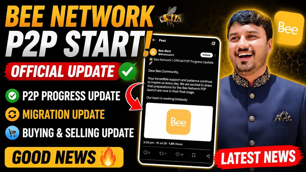 Bee Network P2P Start? 🐝 Bee Network Migration Update | Bee Coin Buying & Selling Latest News 2026