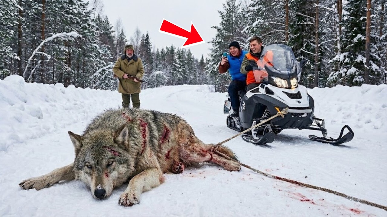 Жестокие люди тащили раненого волка, пока за него не заступился старик… Финал тронет ваше сердце!