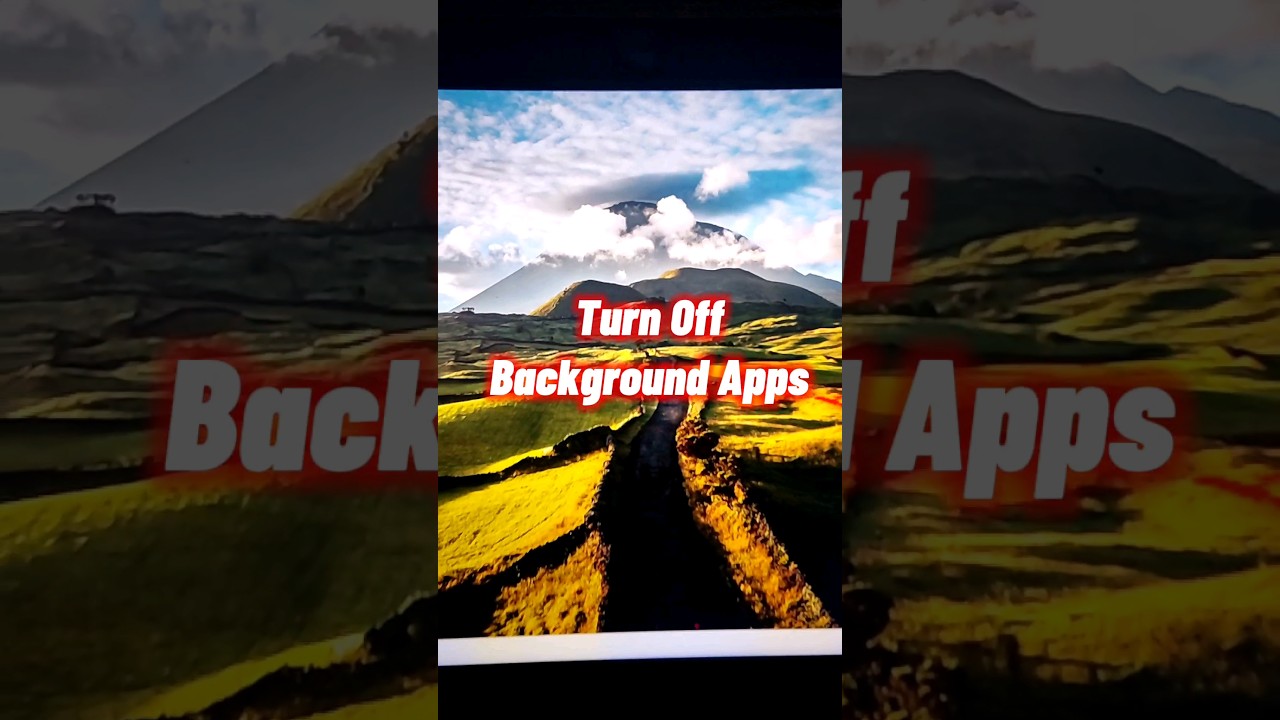 Trun Off Background Apps 😱💥🔥 #shorts #windows