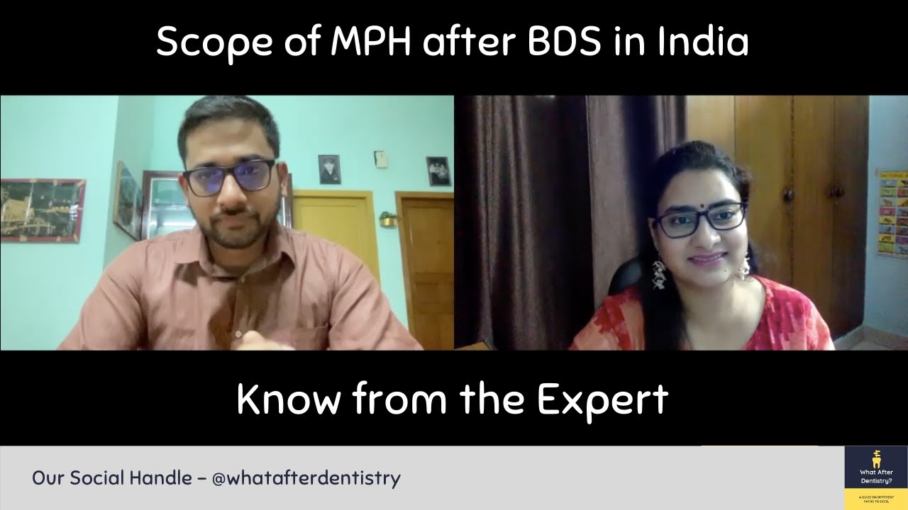 Scope of MPH after BDS in India | What to do after BDS | What After Dentistry