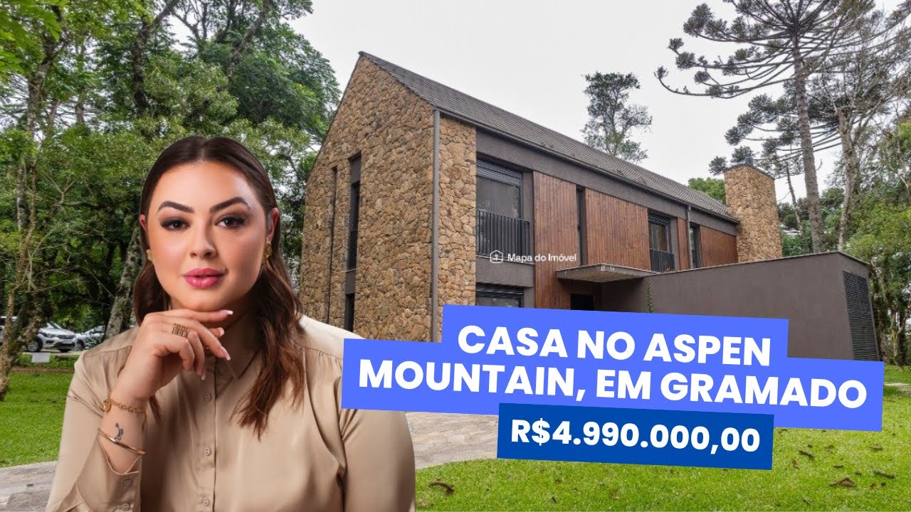 Charmosa casa de R$4.990.000,00 no luxuoso condomínio, Aspen Mountain.
