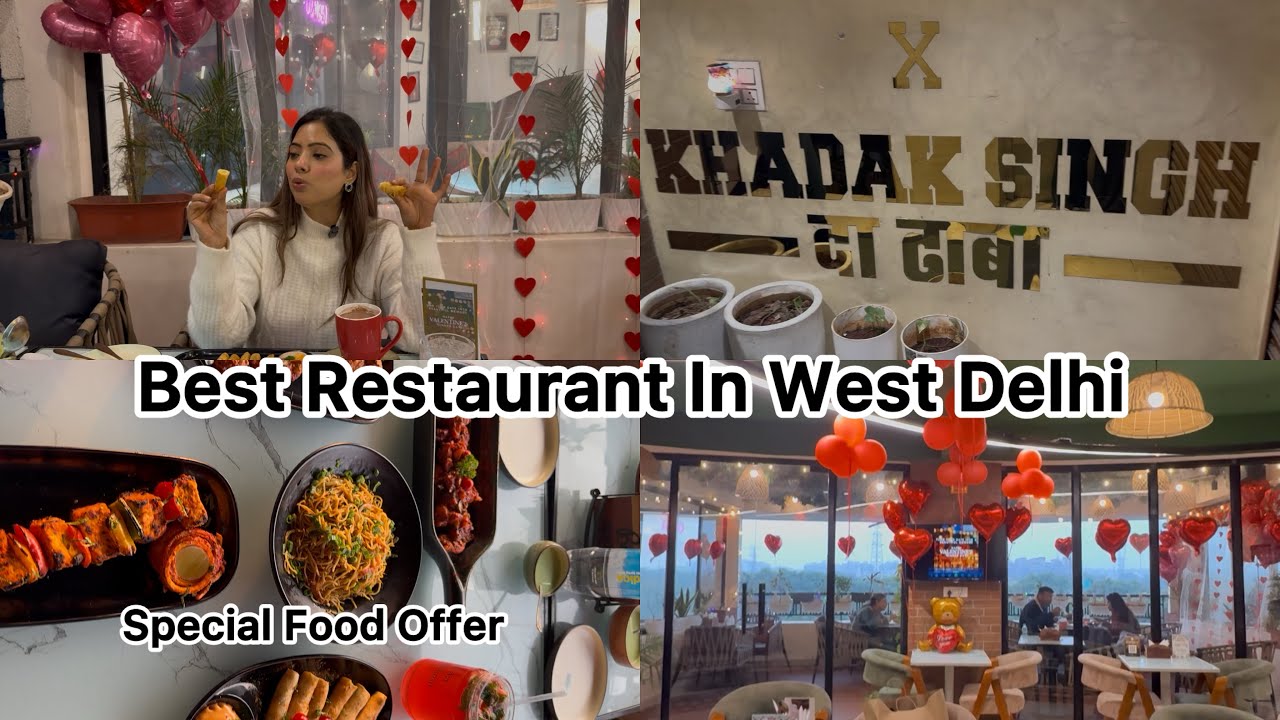 Best Restaurant In West Delhi| Khadak Singh Da Dhaba🥳🥰|| Special Offer ❤️|| #food #restaurant 