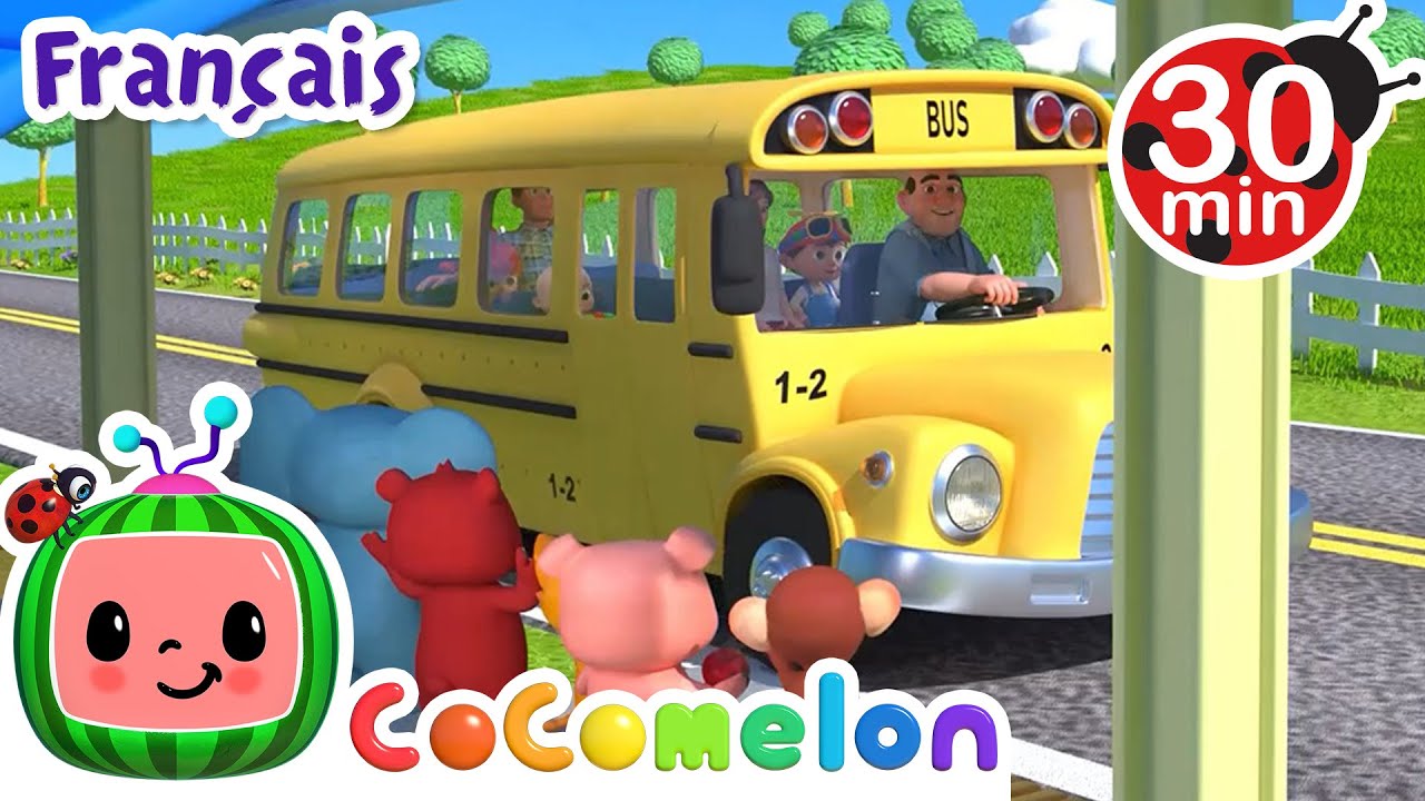 Les roues de l&rsquo;autobus | CoComelon en Fran&ccedil;ais | Chansons pour b&eacute;b&eacute;s