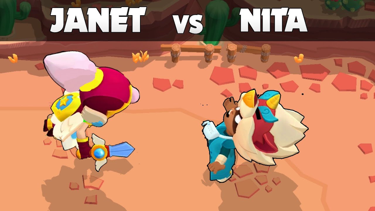 JANET vs NITA | 1vs1 | Brawl Stars
