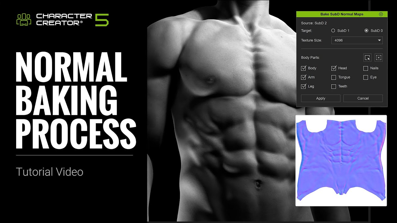 HD Subdivisions' Normal Baking Process with CC5 Characters | Character Creator 5 Tutorial