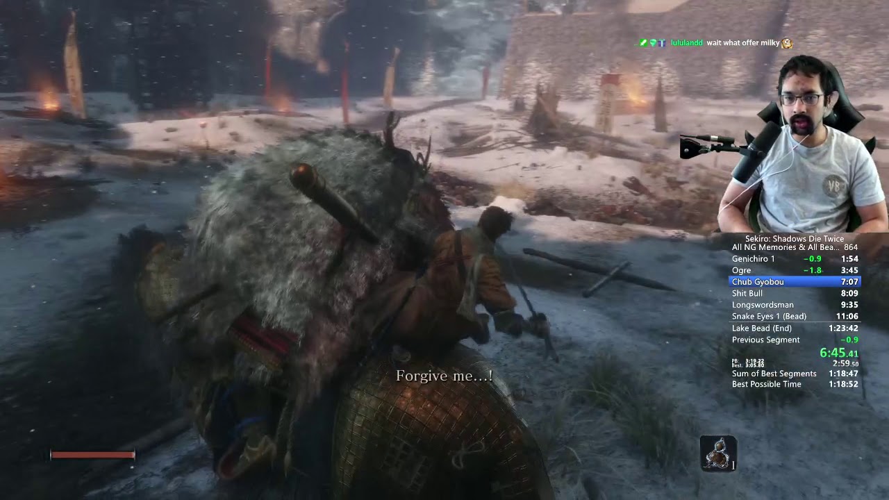 WORLD RECORD!! - Sekiro - Glitchless All Beads/NG Memories (1:23:07.56) 01/18/2020