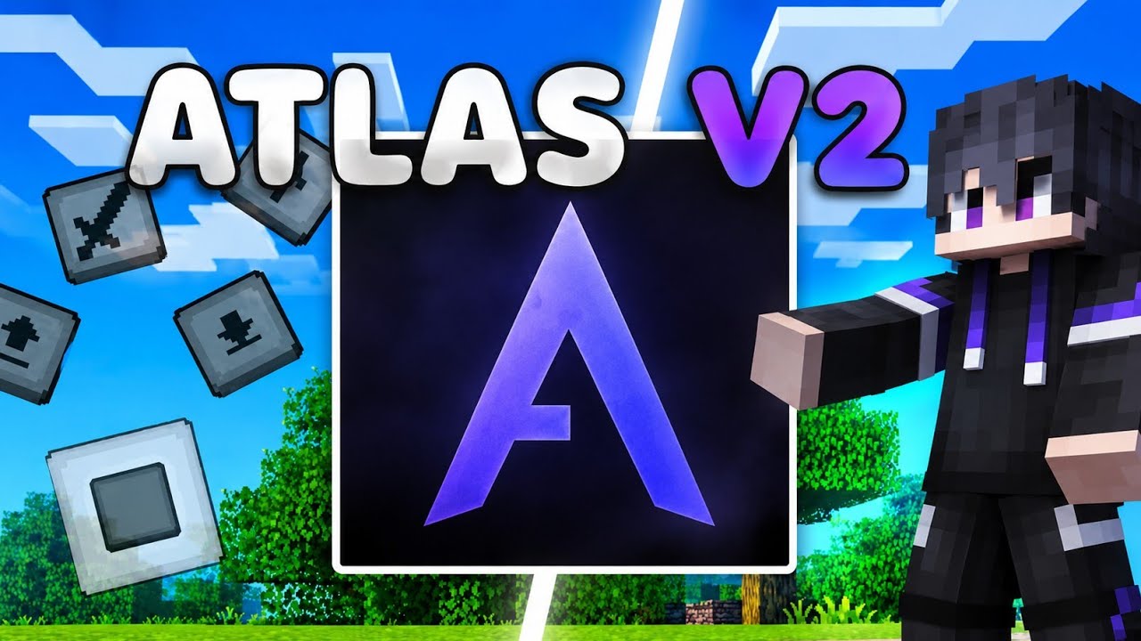 ATLAS CLIENT V2 FREE o MELHOR CLIENT MINECRAFT BEDROCK 2026! 1.26+