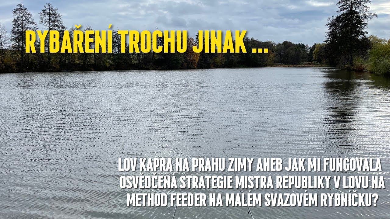 Lov kapra na prahu zimy aneb jak funguje strategie mistra republiky na malém svazovém revíru?