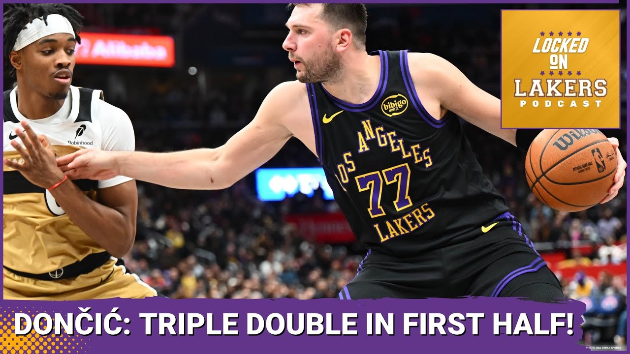 Luka Dončić Notches HISTORIC FIRST HALF TRIPLE-DOUBLE, Lakers DESTROY Wizards