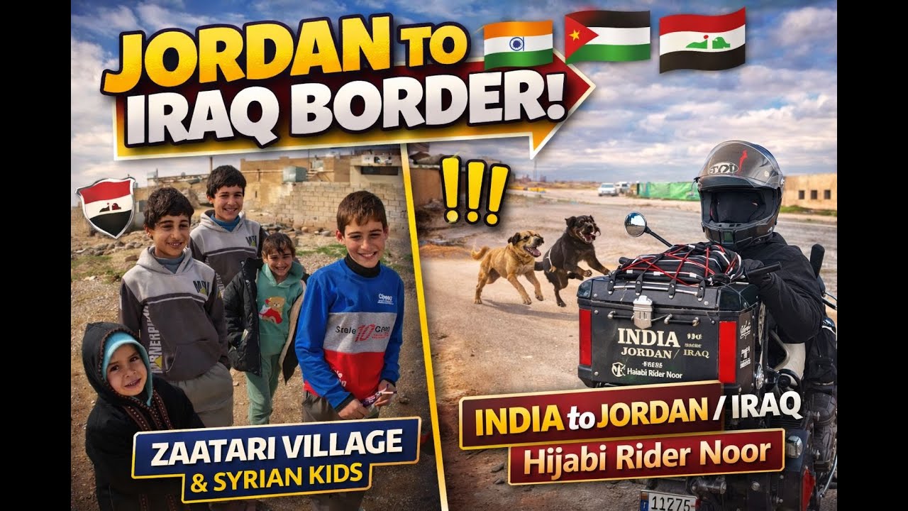 From Syrian Kids to Being Chased by Dogs — My Ride to Iraq | Hijabi Rider Noor