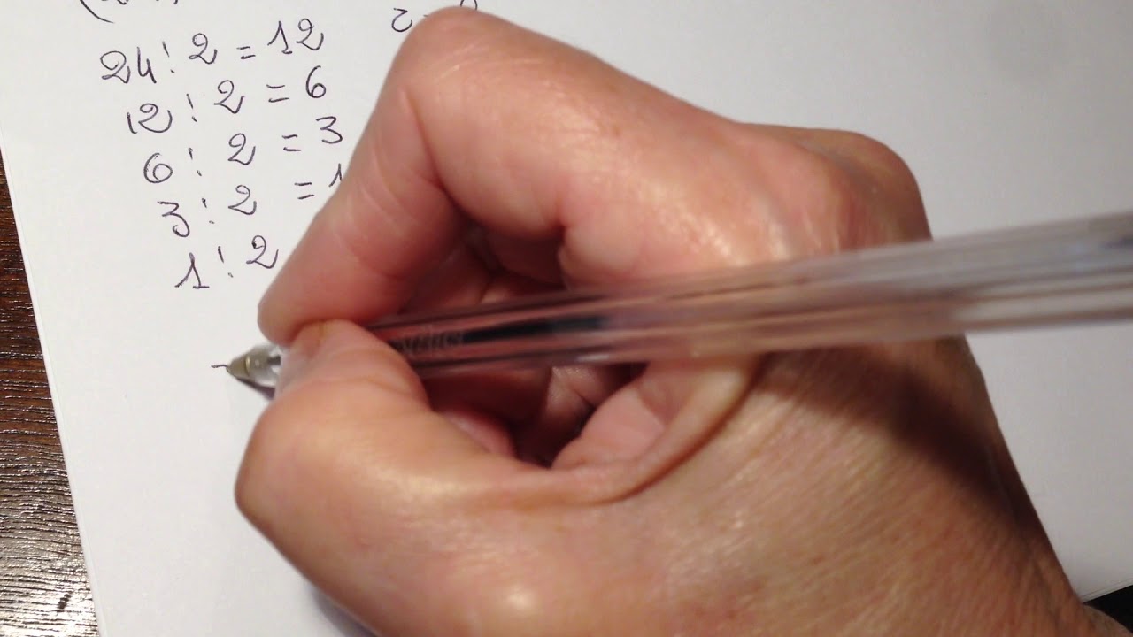 CONVERSIONE DI NUMERI DECIMALI  IN  NUMERI BINARI