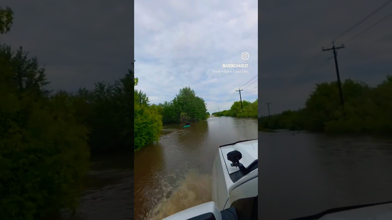 The rain in central Alberta has caused overland flooding and infrastructure back-ups. #overlanding