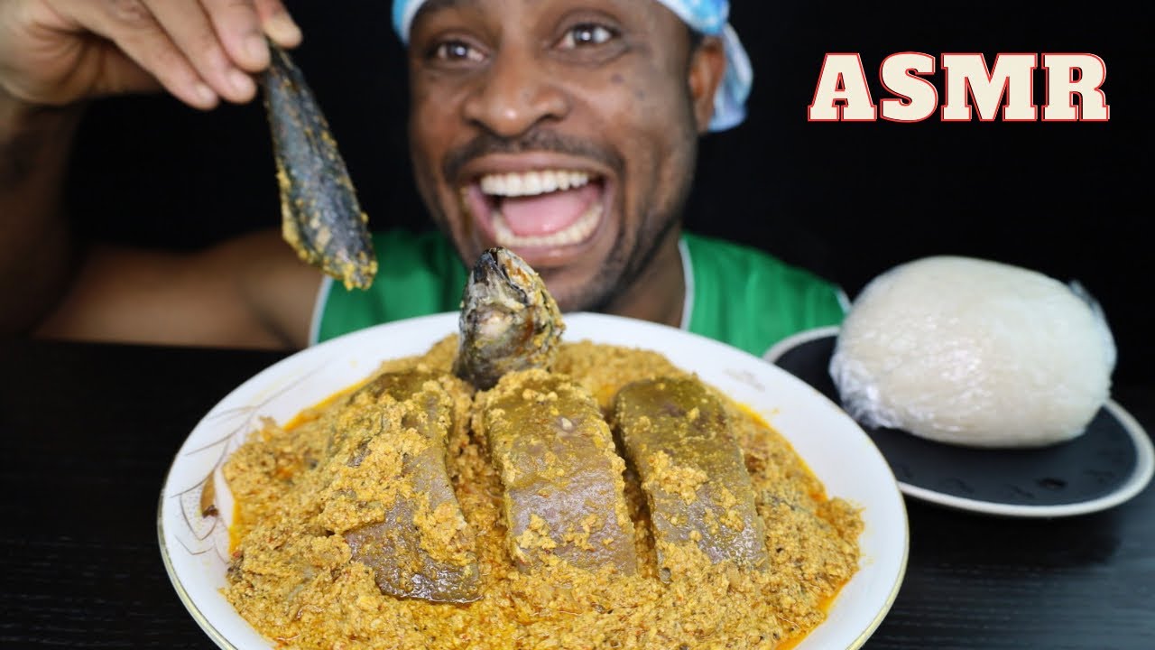 Asmr +3 Суп Эгуси со свиным языком, головой рыбы и толченым бататом.