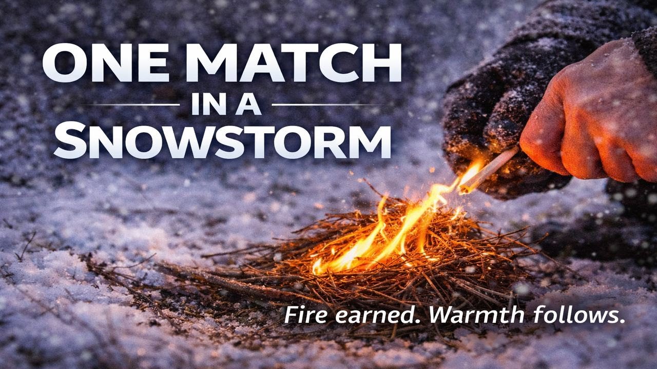 One Match in a Snowstorm | Natural Tinder Only