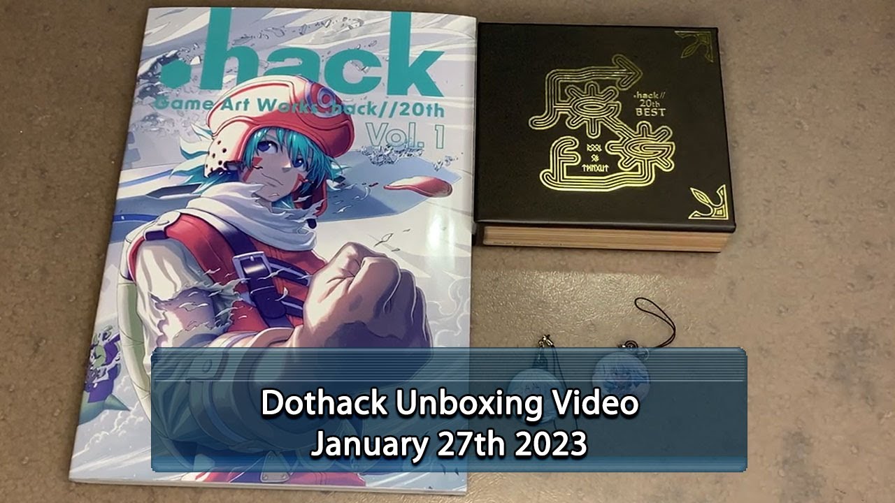 Dothack Unboxing .hack//20th Anniversary Game Art Works & Best OST