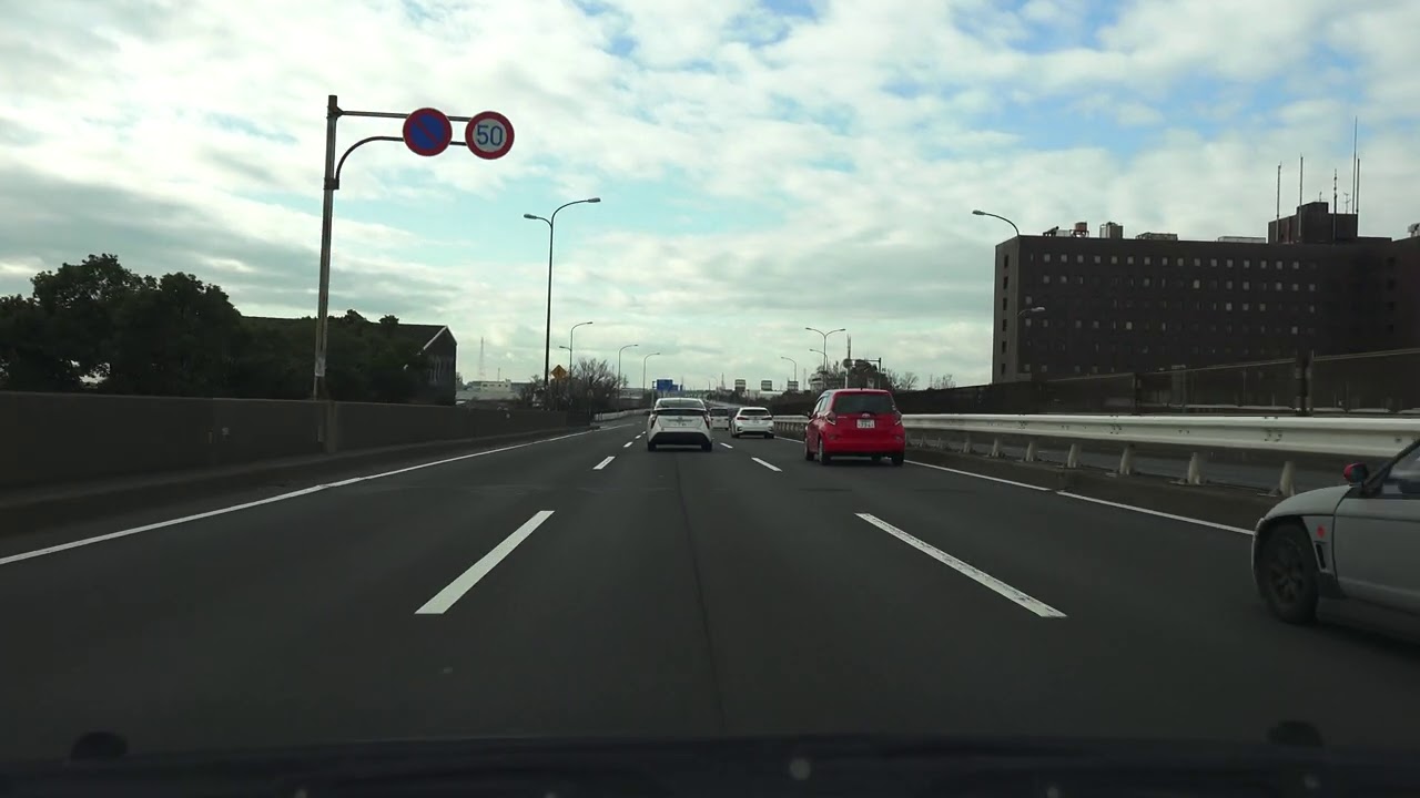 4K　愛知県名古屋市→三重県伊賀市・下柘植ICへの移動　国道23号・名四国道→伊勢湾岸道・新名神→亀山西JCT・Uターン路→亀山から名阪国道→下柘植IC　2020年1月撮影