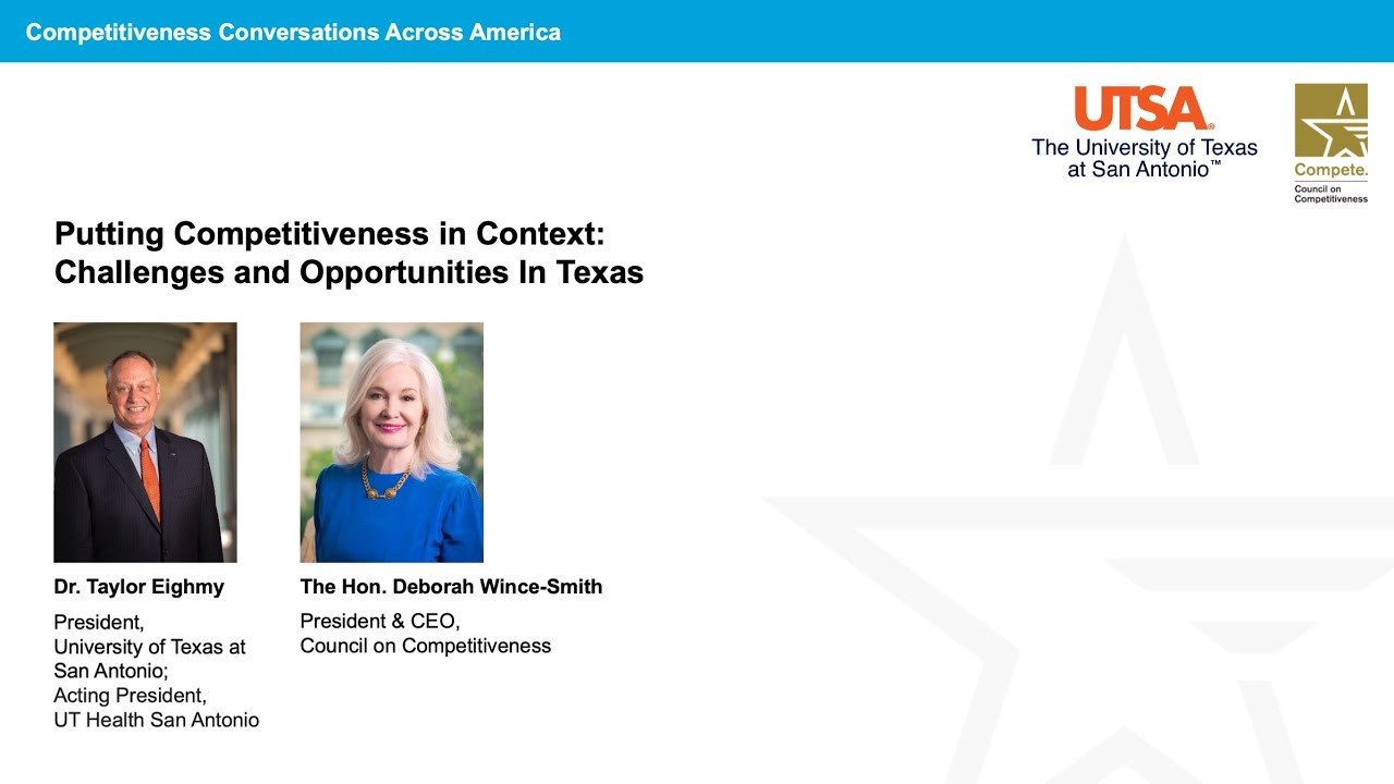 Putting Competitiveness in Context: Challenges and Opportunities in Texas